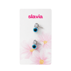 Blue Evil Eye Stud Earrings