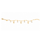 Golden Leaf Charm Bracelet