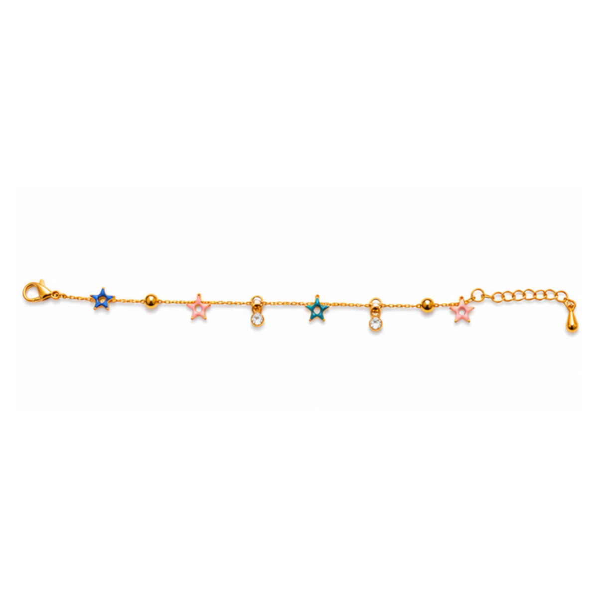 Colorful Star Charm Bracelet