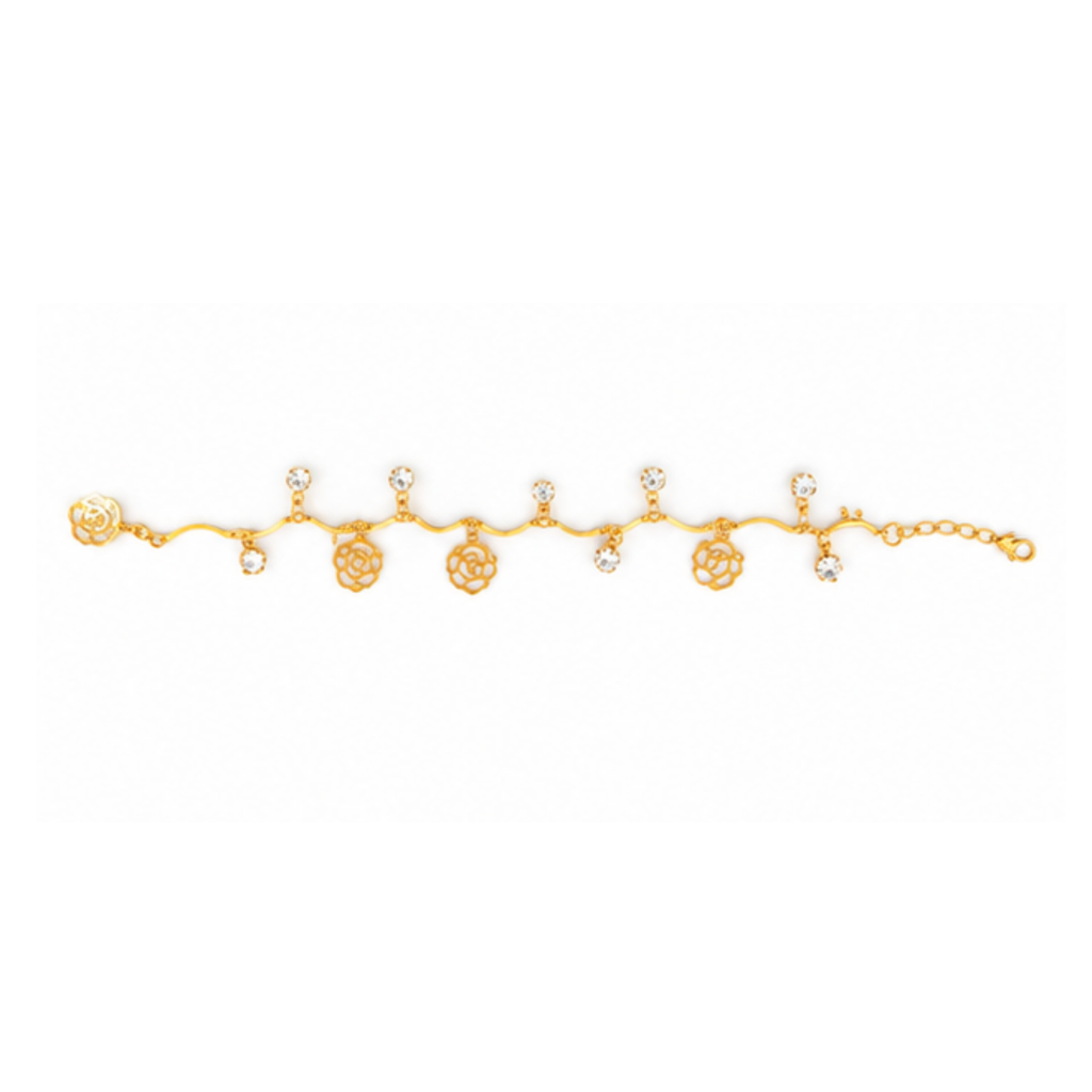 Floral Charm Bracelet