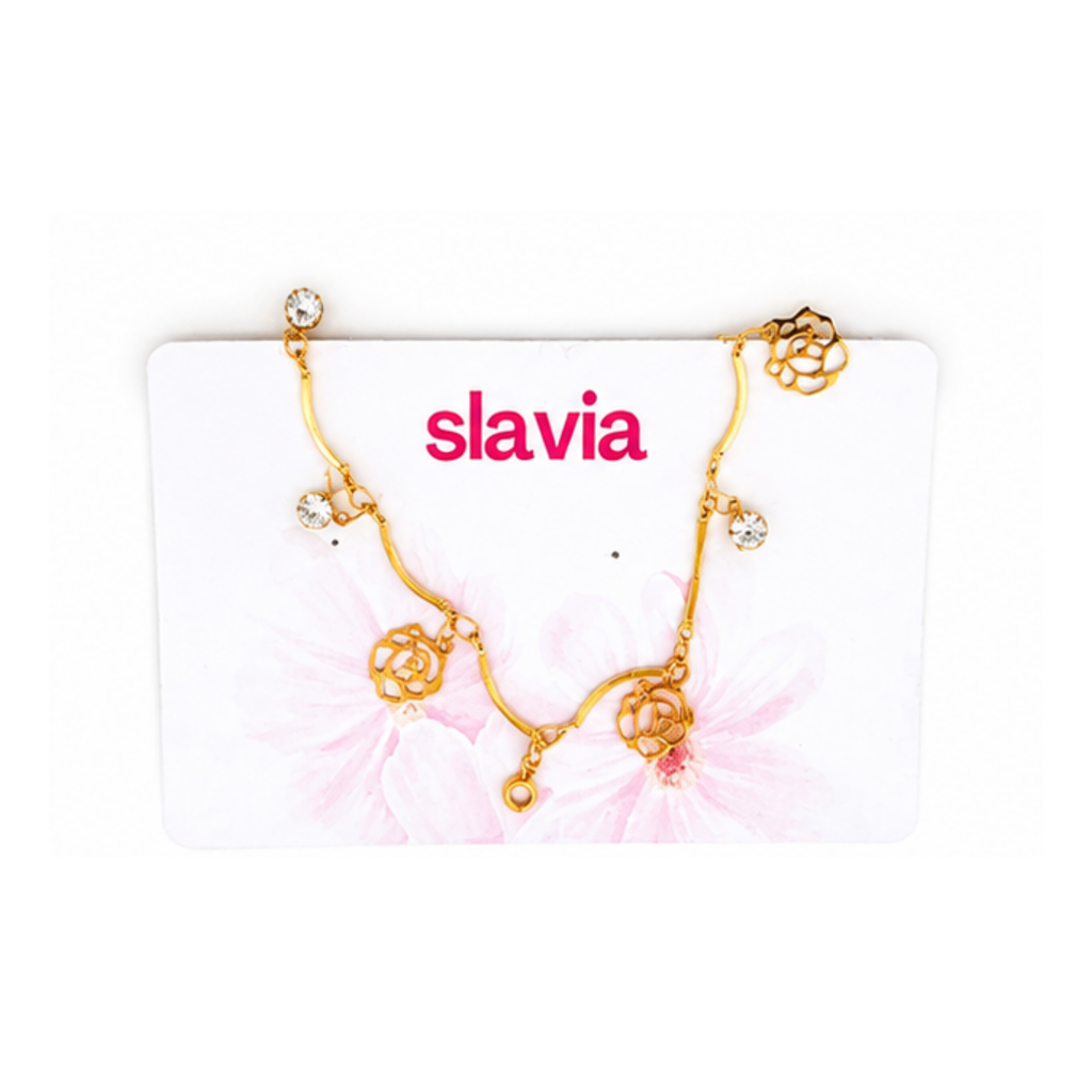 Floral Charm Bracelet