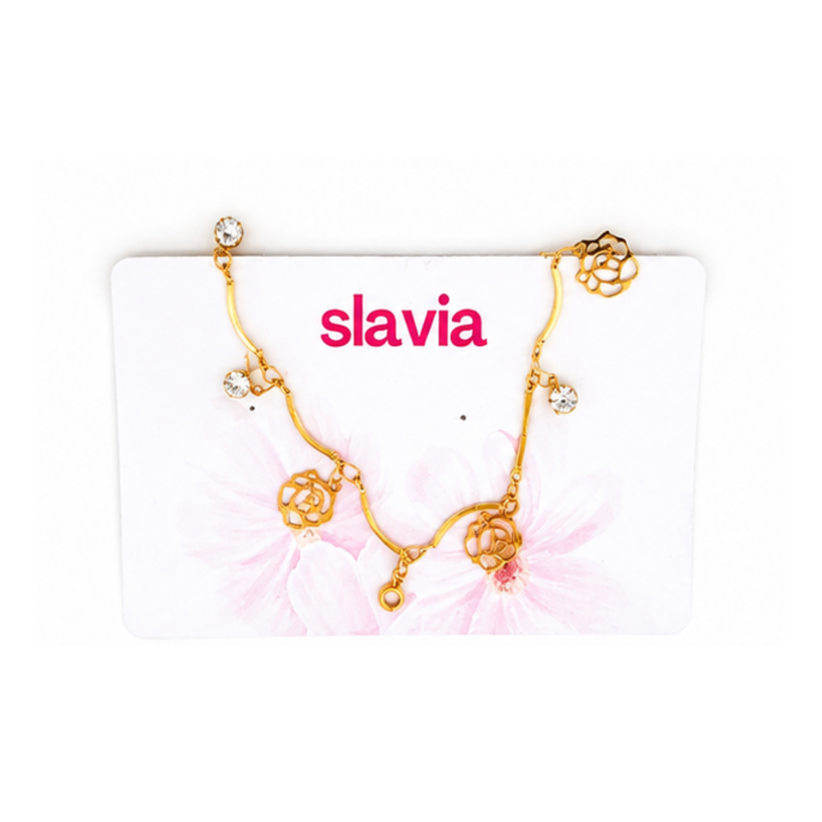 Floral Charm Bracelet