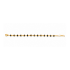 Black Bead Chain Bracelet